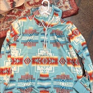 Colorful Geometric Pattern Hoodie